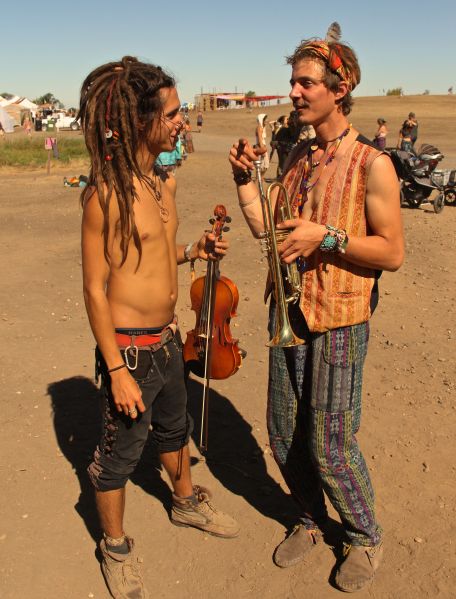 hippies hanging 2