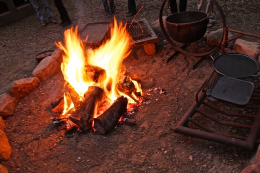 blazing fire