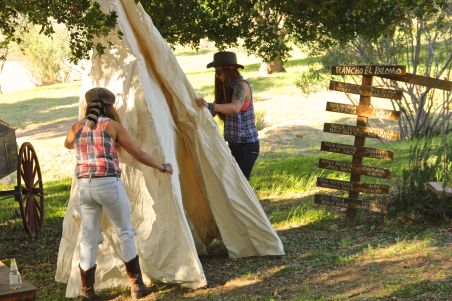 setting up teepee