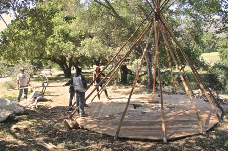 teepee set up